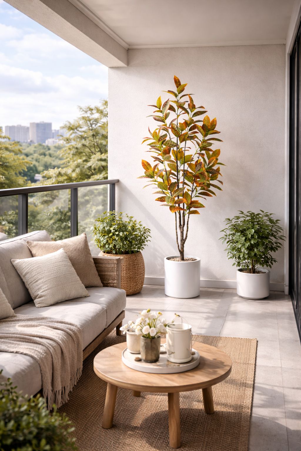 ხელოვნური დეკორატიული მცენარე ქოთნით  (1.9სმ) YD28229